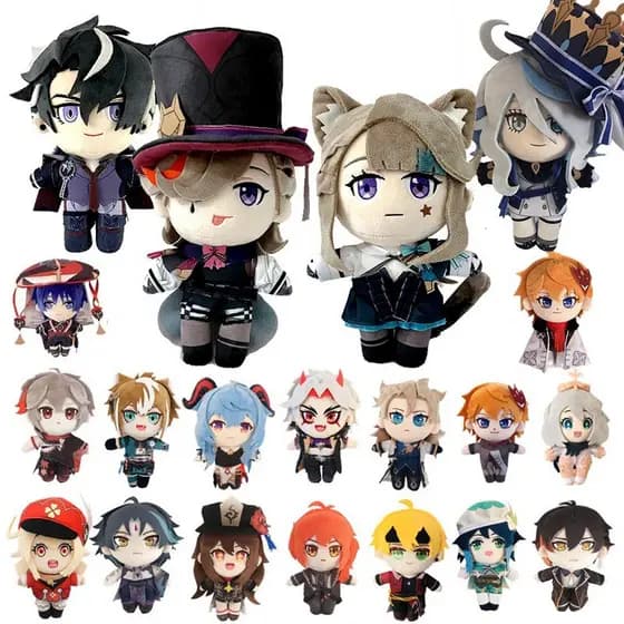 Brinquedo de pelúcia Genshin Impact de 10-20cm Kazuha, Diota, Keqing, Tartaglia, personagem de anime, Yae Miko VK96