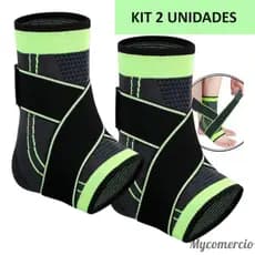Kit 2 Tornozeleira de Compressão Ortopédica Estabilizadora Exercícios Fitness Esportes