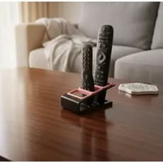 Suporte Organizador de Mesa Triplo Para Controle Remoto - Premium