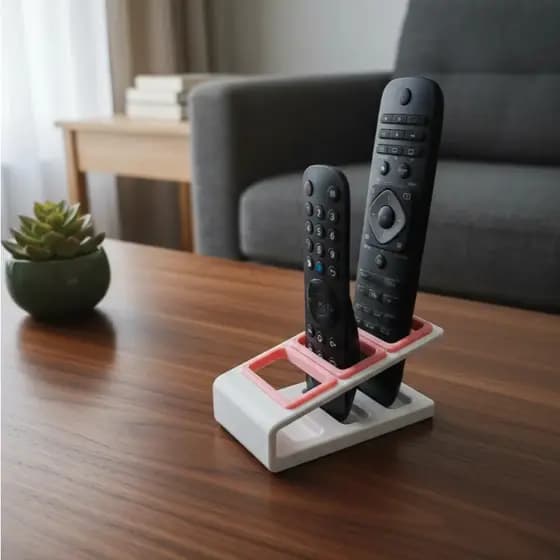 Suporte Organizador Triplo Para Controle Remoto Mesa Premium