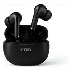 Fone de Ouvido Original 13 Bluetooth 5.4 Kaidi TWS Sem fio potente kd-767 com borrachinha PRETO