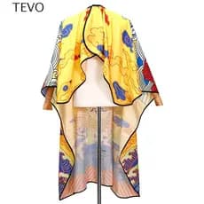 Capa De Corte De Cabelo TEVO , Avental De Cabeleireiro Antiestático À Prova D'água , Xales De Dragão , Vestido De Salão