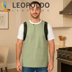 Avental Respirável LEOPOLDO , Impermeável Confortável Estilo Moderno De Cozimento Ajustável À Prova De Óleo
