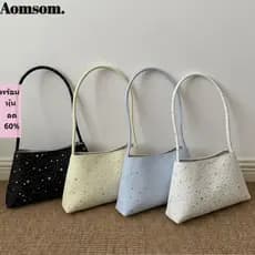 AOMSOM Nicho Bolsa De Ombro , Padrão Estrela Casual Elegante , Moda Simples Estilo Coreano Grande Capacidade Nas Axilas
