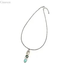 Colar Com Pingente De Coruja Turquesa Resistente CINN , Ideal Para Adicionar Um Toque De Estilos Elegantes E Da Paz Aos