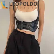 LEOPOLDO Suspensórios De Cintura Extra Larga Bandagem Alta Saia Decorações Emagrecimento Corpo Lolita Cintos