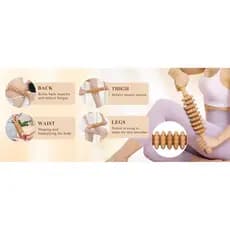 Ferramenta de Massagem para Terapia com Madeira Komojir 5 em 1, Massageador de Drenagem Linfática, Conjunto de Massagem
