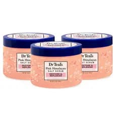 Esfoliante Corporal de Sal Rosa do Himalaia da DrTeal, Restaura e Reabastece com Sal de Epsom Puro e Óleos Essenciais, 1