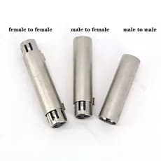 1 Pçs 3Pin Xlr Macho Fêmea Para Microfone De Áudio Adaptador Conector 3 Núcleo Pino Soquete BR19B1
