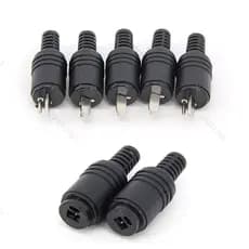 2Pin Din Masculino Feminino Tomada De Energia Alto-Falante Conector Alta Fidelidade Plug Parafuso Terminais Lâmpada Áudi