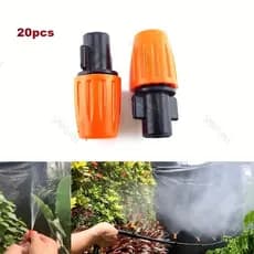20 Peças Pulverizador De Irrigação Por Gotejamento 4/7mm Bico Atomizador Fluxo Ajustável Atomização Micro Sprinkler BR19