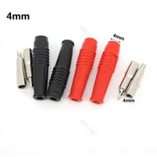 10 Pçs Latão Vermelho E Preto 4mm Isolado Banana Fêmea Soquete De Cobre Jack Plug Fio Conector De Solda BR19B1