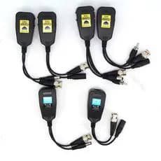 1080P 8MP 2 A 1 3 Em 1 ch Balun Passivo RJ45 CCTV Transceptor De Vídeo Coaxial BNC Fonte Conectores De Alimentação Para