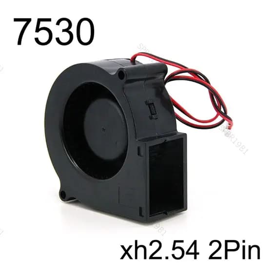 Ventilador DC 7530 75x75x30mm Turbo Soprador Manga Resfriamento 5V 12V 24V 7cm Fluxo De Ar Refrigerador De Refrigeração