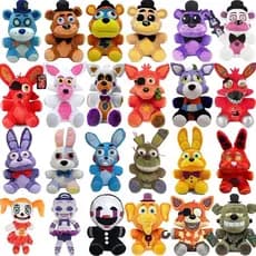 Brinquedo de Pelúcia 25cm FNAF Brinquedos de Pelúcia Boneca Jogo Five Nights at Freddy's Chica Bonnie Foxy Brinquedos de
