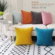 Capa de Almofadas Decorativas Veludo Linho Com Textura Para Sofá E Cama Tendência Decoração