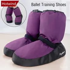 HOTWIND Sapatos De Treinamento De Dança De Ballet De Bota Quente Para Mulheres D4M3
