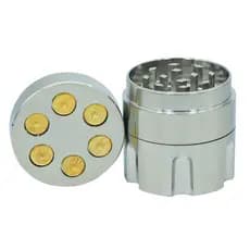 Moedor De Metal De 3 Camadas Em Formato De Bala De 30/40 Mm Com Design Criativo , Presentes De Feriado Masculinos Compac