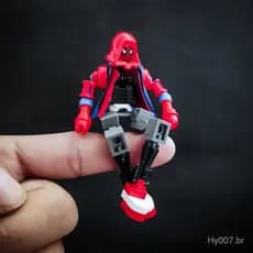 Compatível Lego Miles Homem-Aranha Homem-Aranha Boneca Homem-Aranha Mecha MK37 Brinquedo 85 Building Block Assembly Boy