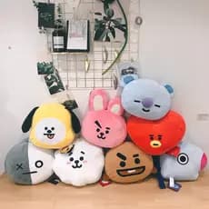 1 peça 35cm BTS travesseiro Bt21TATA BTA travesseiro de pelúcia almofada de sofá decoração de casa brinquedo de presente