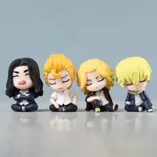 4 Unidades Mikey Baji Keisuke Matsuno Chifuyu‌ Hanagaki Takemichi Katazun Mini Figuras De PVC Brinquedos Para Presente D