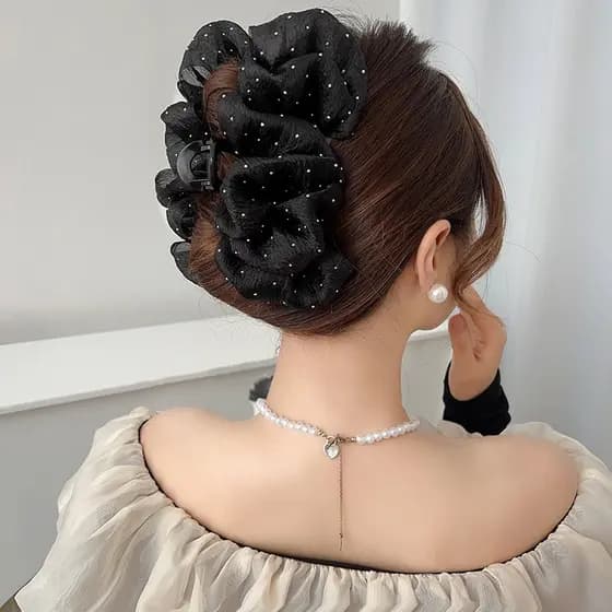 Presilhas de Cabelo Piranha com Laço Simples para Mulheres