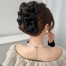 Presilhas de Cabelo Piranha com Laço Simples para Mulheres
