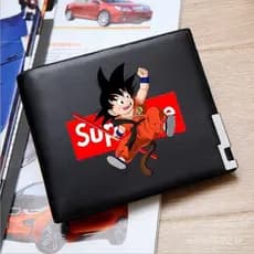 Carteira de Desenho Animado Dragon Ball Son Goku Bejīta Yonsei Carteira de Anime Carteira Dobrável Porta-Cartões Carteir