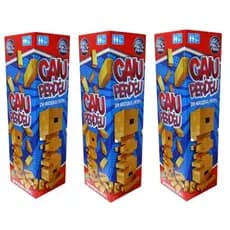 Kit 1 a 3 Jogo Caiu Perdeu Torre Maluca De Equilíbrio Divertida  Coordenação pais  e filhos.