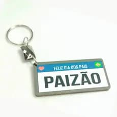 KIT Chaveiros Em Mdf Adesivado Feliz Dia Dos Pais Paizão