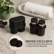 Estojo Porta Ampolas 3ml Duplo | Suporte Protetor para 2 Frascos + 2 Tampas Brinde Netocell
