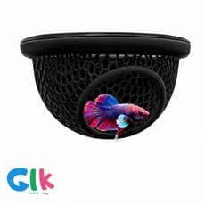 Esconderijo Flutuante para Peixes Betta Toca para Aquário Cama Folha Descanso Aquarismo Decoração