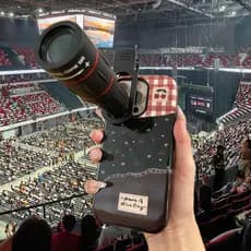 Telescópio do telefone móvel Monocular concerto tiro ferramenta útil lente telefoto câmera auxiliar de alta potência HD