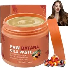Pasta de Óleo de Batana - Pasta de Óleo de Batana Crua para Crescimento Capilar – Líquido 4 em 1 Puro Virgem com Alecrim