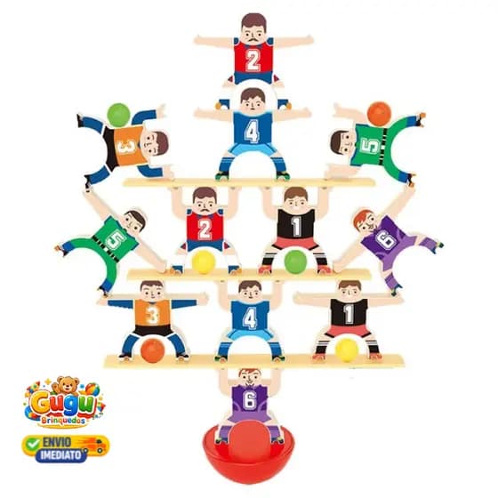 Bonecos Equilibristas Infantil | Jogo de Equilíbrio Educativo | Coordenação Motora e Diversão