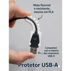 Protetor para Cabo USB-A e USB-C | Reforço Anti-Quebra | Protetor de Conector USB
