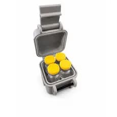 Porta Ampolas 3ml Organizador para 4 Frascos – Estojo Compacto com Tampa