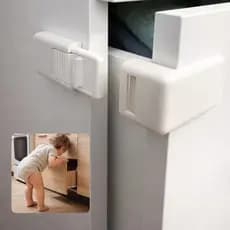 Trava de Segurança para Gaveta e Porta | Protetor Infantil com Adesivo Forte | Trava Armário 3D