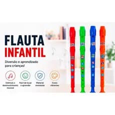 Flauta Infantil Musical Colorida Brinquedo Educativo para Crianças
