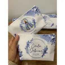 kit 10 Necessaire Com Nome Lembrancinha Nossa Senhora Aparecida