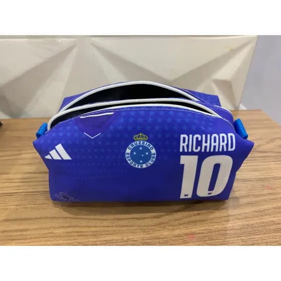Estojo Escolar Duplo Personalizado Com Nome do Cruzeiro
