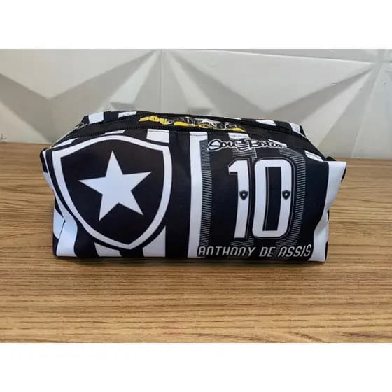 Estojo Escolar Personalizado com Nome Bota Fogo/Estojo Escolar Bota Fogo