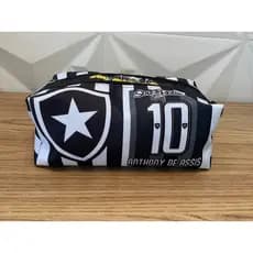 Estojo Escolar Personalizado com Nome Bota Fogo/Estojo Escolar Bota Fogo