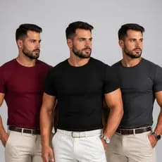 Camisetas Masculina Canelada Premiun Slim Fit Confortável  Respirável Texturizada e Casual e DiaaDia