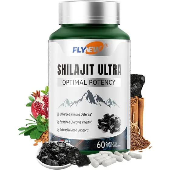 Shilajit para Homens e Mulheres, Shilajit com Ácido Fúlvico Natural e L-Arginina, Shilajit do Himalaia para Mais Potênci