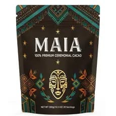 Cacau Cerimonial Maia, com Flavanol, Teobromina, Magnésio e Mistura de Flavonóides Naturais, Melhora a Clareza Mental e