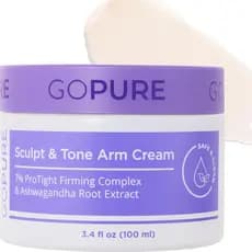goPure Sculpt & Tone Arm Cream – Creme firmador para os braços, suaviza rugas, hidrata profundamente e tonifica a textur