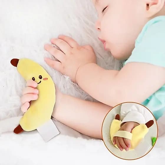 zzz Bebê Dos Desenhos Animados Chocalho Boneca Brinquedo Para Startle Reflexing Mitigation Wearable Aperto De Mão Calman