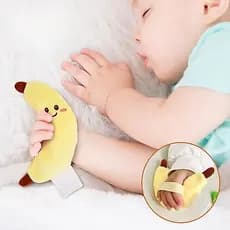 zzz Bebê Dos Desenhos Animados Chocalho Boneca Brinquedo Para Startle Reflexing Mitigation Wearable Aperto De Mão Calman