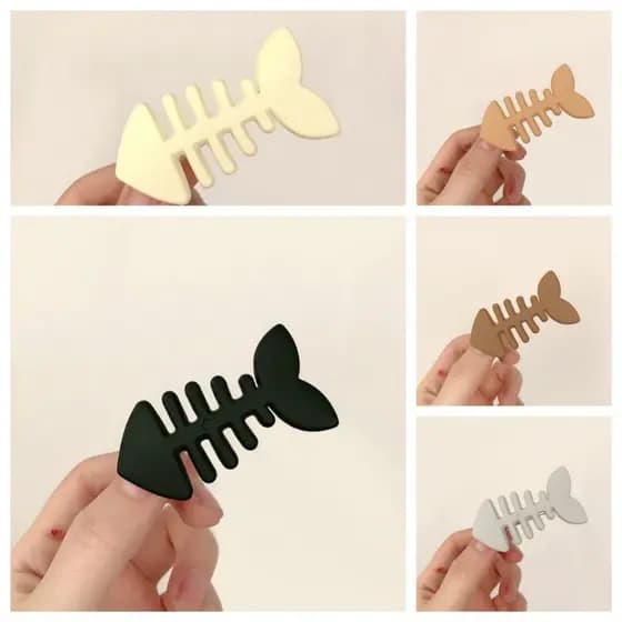 Acessórios De Cabelo Geométricos LANDON , Grampo De Osso De Peixe De Plástico Para Cabeça , Presilhas Animal
